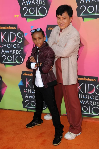 Jaden Smith and Jackie Chan — Stock Photo, Image