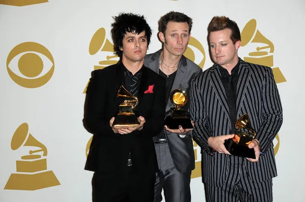 Billie Joe Armstrong, Mike Dirnt, Tre Cool — Stock Photo, Image