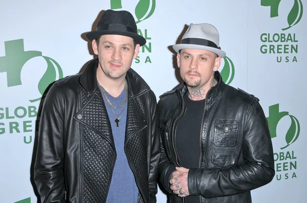 Joel madden i benji madden — Zdjęcie stockowe