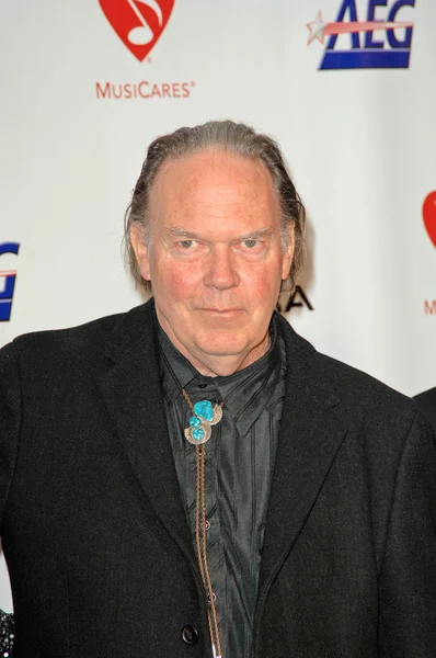 Neil Young: a 2010-es Musicares személy a Neil Young, Los Angeles-i Convention Center, Los Angeles, Ca. 01-29-10 év tiszteletére — Stock Fotó