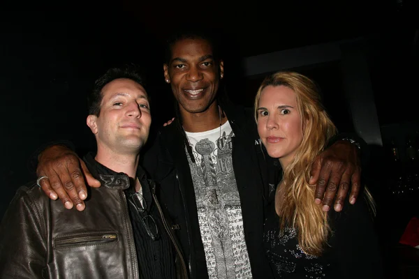 Marc Clebanoff, William Romeo and Shannon Lynn at the "Redemption: The Darkness Descending" Web Series Screening hosted by Koldcast.tv, Cinespace, Hollywood, CA. 02-19-10 — Stock Photo, Image