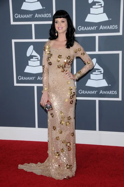 Katy Perry at the 52nd Annual Grammy Awards - Arrivals, Staples Center, Los Angeles, CA. 01-31-10 — Stock Photo, Image