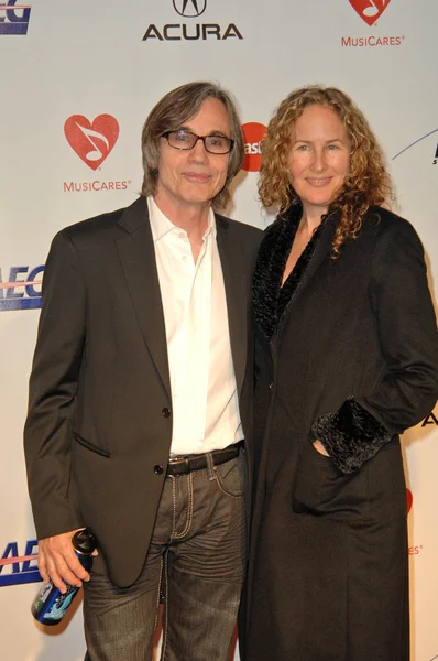 Jackson Browne and Dianna Cohen — Stock Photo, Image