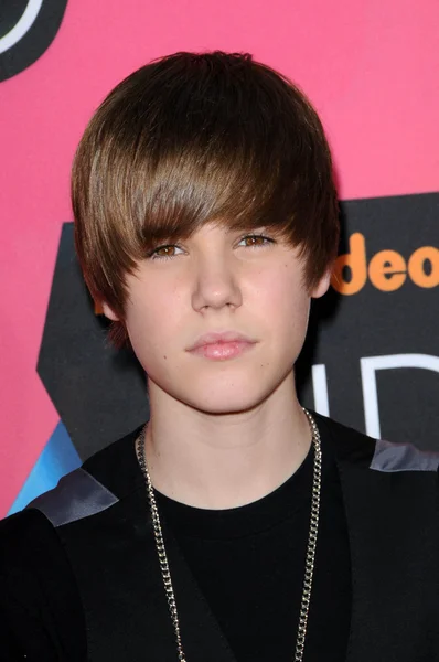 Justin Bieber al Nickelodeon 23rd Annual Kids 'Choice Awards, Padiglione Pauley UCLA, Westwood, CA 03-27-10 — Foto Stock