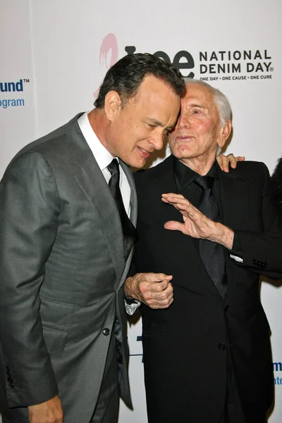 Tom Hanks e Kirk Douglas — Fotografia de Stock