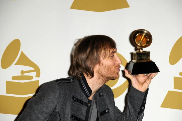 David Guetta no Grammy Awards 52 Anual, Sala de Imprensa, Staples Center, Los Angeles, CA. 01-31-10 — Fotografia de Stock