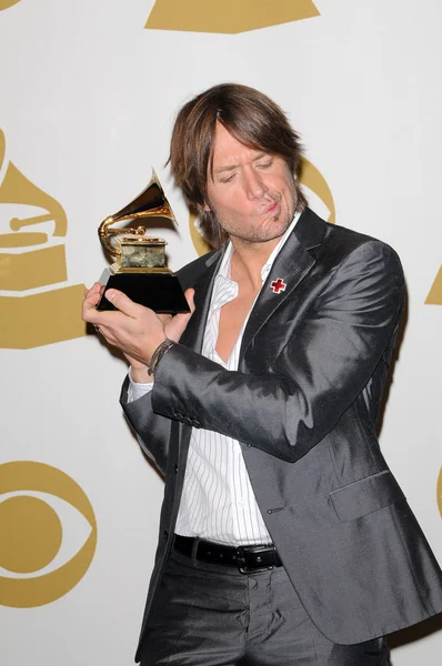 Keith 52 yıllık grammy Ödülleri'nde basın odası, Kent Merkezi, los angeles, ca. 01-31-10 zımba — Stok fotoğraf