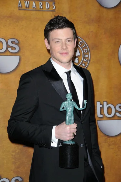 Cory Monteith at the 16th Annual Screen Actors Guild Awards Press Room, Shrine Auditorium, Los Angeles, CA. 01-23-10 — Stock Photo, Image