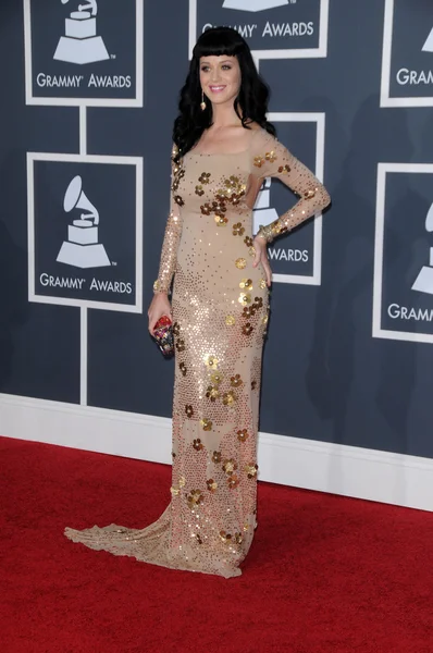 Katy Perry at the 52nd Annual Grammy Awards - Arrivals, Staples Center, Los Angeles, CA. 01-31-10 — Stock Photo, Image