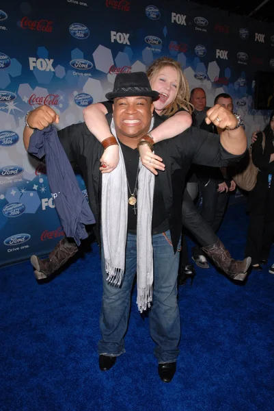 Crystal Bowersox i Michael Lynche na Fox "American Idol" Top 12 finalistów party, przemysł, West Hollywood, CA. 03-11-10 — Zdjęcie stockowe