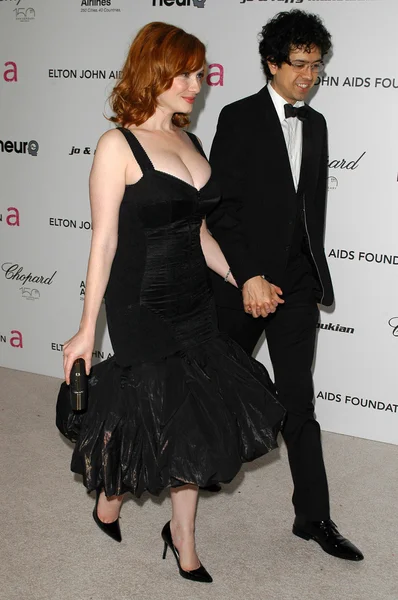 Christina hendricks w XVIII dorocznej elton john pomocy Fundacji oscar oglądania stron, pokojowy projekt centrum, west hollywood, ca. 03-07-10 — Zdjęcie stockowe