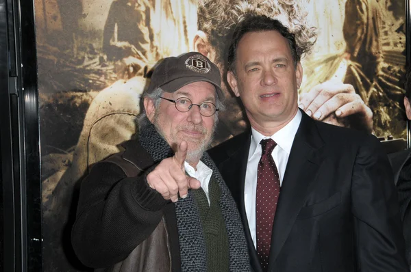 Steven Spielberg y Tom Hanks — Foto de Stock