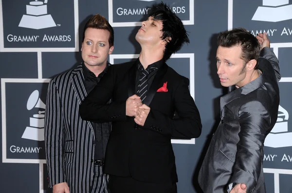 Green Day at the 52nd Annual Grammy Awards - Arrivals, Staples Center, Los Angeles, CA. 01-31-10 — 图库照片