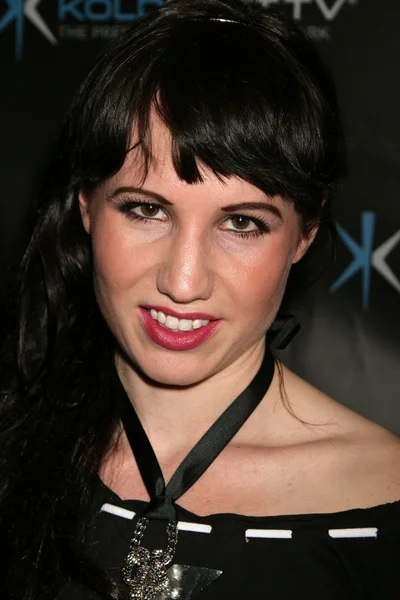 Emma zerner bei der Webserie "redemption: the dunkel descending" von koldcast.tv, cinespace, hollywood, ca. 19.02. — Stockfoto