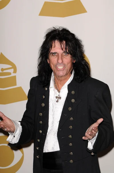 Alice Cooper no Grammy Awards, Sala de Imprensa, Staples Center, Los Angeles, CA. 01-31-10 — Fotografia de Stock