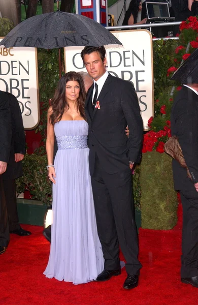 Fergie and Josh Duhamel at the 67th Annual Golden Globe Awards, Beverly Hilton Hotel, Beverly Hills, CA. 01-17-10 — Stok fotoğraf
