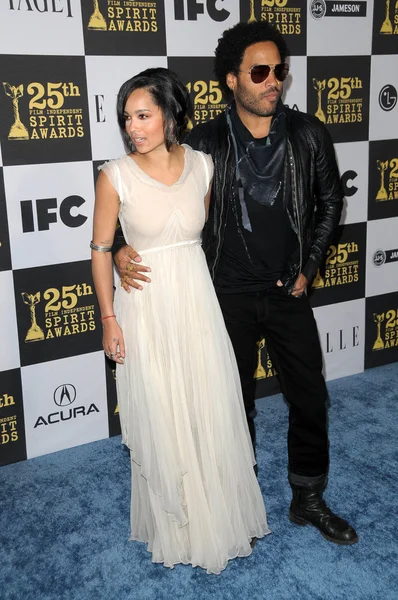 Lenny Kravitz and Daughter — Stock Photo, Image