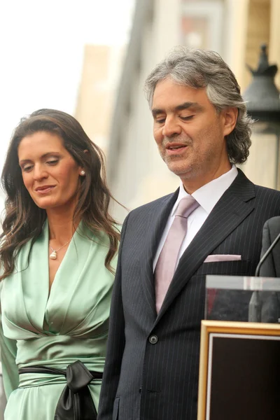 Weronika berti i andrea bocelli — Zdjęcie stockowe