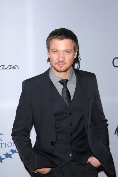 Jeremy renner, ferrari 458 Italia getiren fon haiti Rölyef, fleur de lys, los angeles, ca. 03-18-10 — Stok fotoğraf