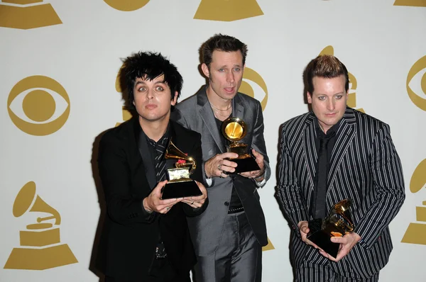 Billie Joe Armstrong, Mike Dirnt, Tre Cool — Stock Photo, Image