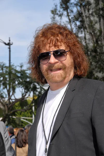 Jeff Lynne na cerimônia de indução de Roy Orbison na Calçada da Fama de Hollywood, Hollywood, CA. 01-29-10 — Fotografia de Stock