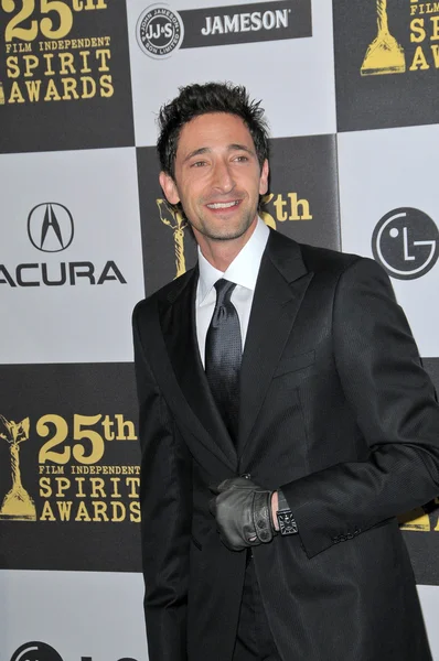 Adrien brody w 25 film independent spirit awards, nokia teatr l.a. live, los angeles, ca. 03-06-10 — Zdjęcie stockowe