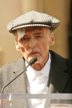Dennis Hopper at the Hollywood Walk of Fame induction ceremony for Dennis Hopper, Hollywood Blvd., Hollywood, CA. 03-26-10