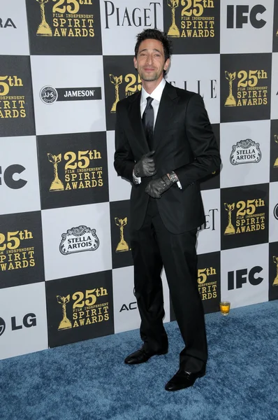 Adrien Brody en los 25th Film Independent Spirit Awards, Nokia Theatre L.A. Live, Los Angeles, CA. 03-06-10 — Foto de Stock