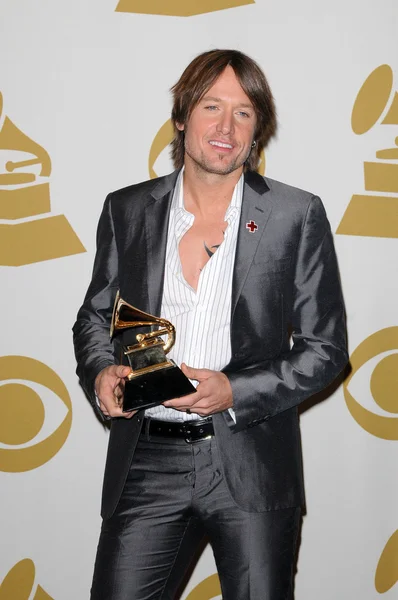 Keith Urban at the 52nd Annual Grammy Awards, Press Room, Staples Center, Los Angeles, CA. 01-31-10 — Stock Photo, Image