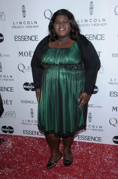 Gabourey Sidibe at the 3rd Annual Essence Black Women in Hollywood Luncheon, Beverly Hills Hotel, Beverly Hills, CA. 03-04-10 — Stock Photo, Image