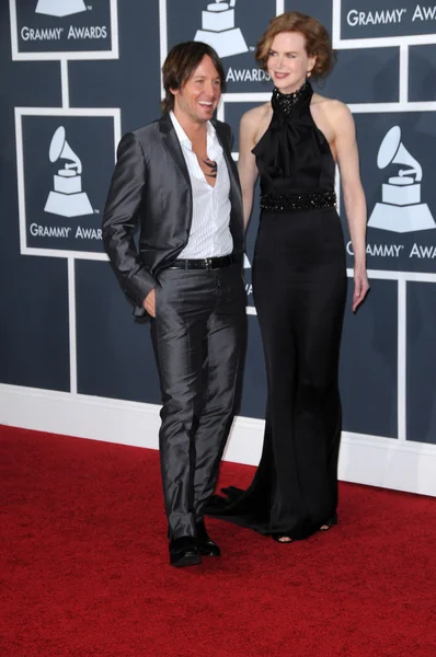 Keith urban a nicole kidman v 52nd roční grammy awards - přílety, staples center, los angeles, ca. 01-31-10 — Stock fotografie