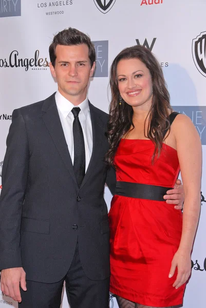 Daniel Wisler and Ashley Brown at the Geffen Playhouses Annual Fundraiser "Backstage At The Geffen" Gala, Geffen Playhouse, Westwood, CA. 03-22-10 — Stock Photo, Image