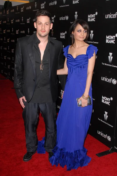 Joel Madden and Nicole Richie at the Montblanc Charity Cocktail to Benefit UNICEF, Soho House, West Hollywood, CA. 03-06-10 — Stock Photo, Image