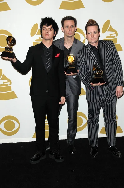 Billie Joe Armstrong, Mike Dirnt, Tre Cool — Stock Photo, Image