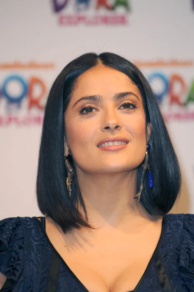 Salma Hayek Ordförande — Stockfoto