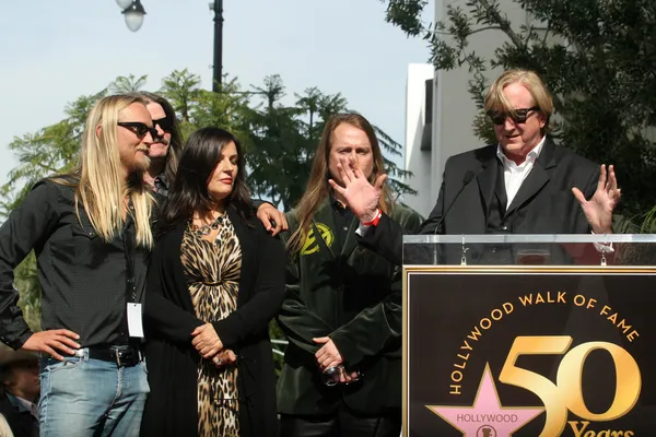 Barbara Orbison, Wesley Orbison, Alex Orbison, Roy Orbison Jr, T-Bone Burnett — Stok fotoğraf