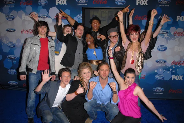 American idol-finalisterna — Stockfoto