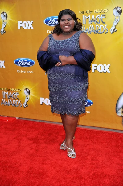 Gabourey sidibe w 41 naacp image awards - przyjazd, Sanktuarium auditorium, los angeles, ca. 02-26-10 — Zdjęcie stockowe