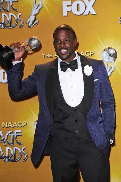 Lance Gross at the 41st NAACP Image Awards - Press Room, Shrine Auditorium, Los Angeles, CA. 02-26-2010 — Stock Photo, Image