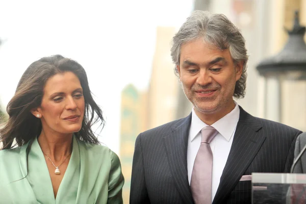 Veronica berti en andrea bocelli — Stockfoto