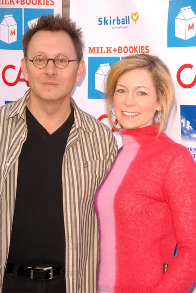 Michael emerson i carrie preston — Zdjęcie stockowe