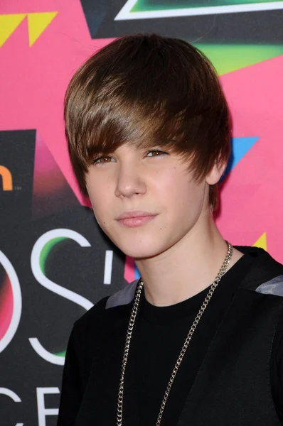 Justin bieber på nickelodeon's 23 årliga kids' choice awards, ucla's pauley pavilion, westwood, ca 03-27-10 — Stockfoto