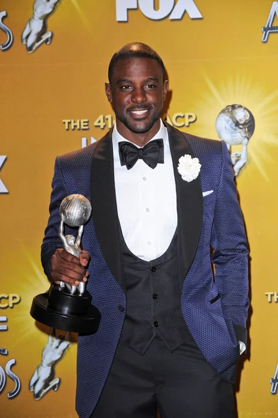 Lance Gross 41st Naacp Image Awards - Press Room, Sanktuarium Auditorium, Los Angeles, Ca. 02-26-2010 — Zdjęcie stockowe