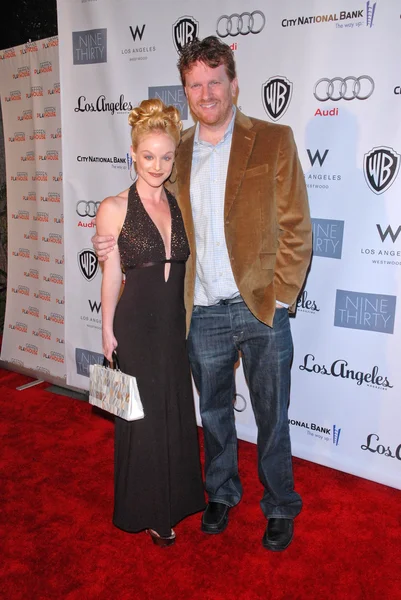 Dana Daurey and Gil Cates Jr. at the Geffen Playhouses Annual Fundraiser "Backstage At The Geffen" Gala, Geffen Playhouse, Westwood, CA. 03-22-10 — Stock Photo, Image