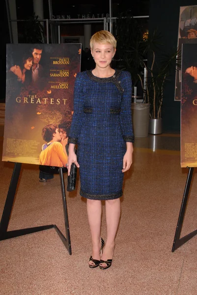 Carey mulligan på "de största" los angeles premiere, linwood dunn theater, hollywood, ca. 03-25-10 — Stockfoto