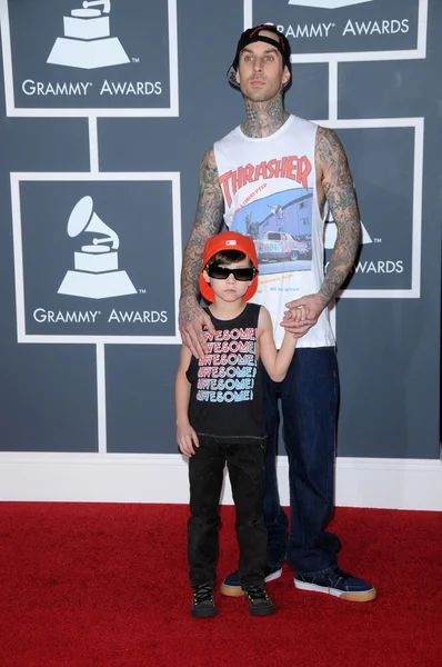 Travis Barker et son fils Landon — Photo