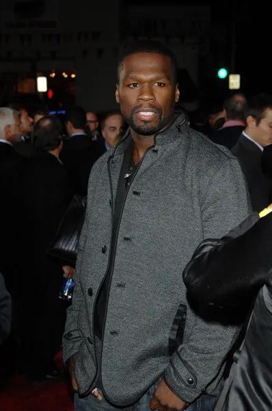 50 cent w saga zmierzch, Księżyc w nowiu los angeles premiera, mann wieś teatru, westwood, ca. 11-16-09 — Zdjęcie stockowe