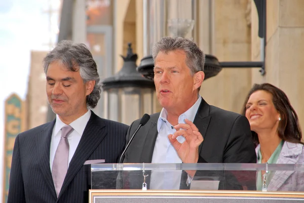 Andrea bocelli, david foster, Verónica berti — Foto de Stock