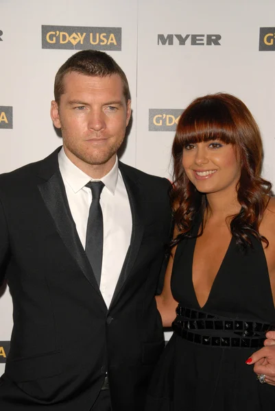 Sam Worthington y Natalie Mark — Foto de Stock