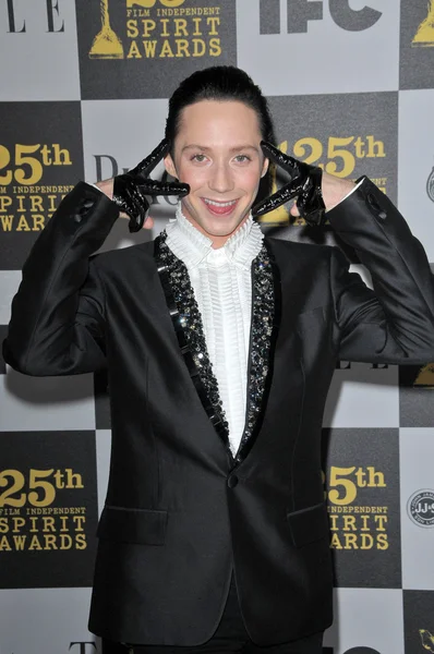 Johnny Weir at the 25th Film Independent Spirit Awards, Nokia Theatre L.A. Live, Los Angeles, CA. 03-06-10 — Stock Photo, Image
